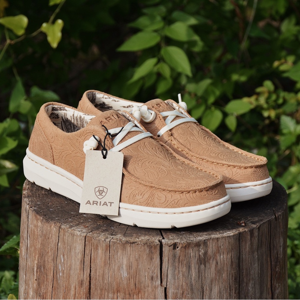 Ariat Women’s Embossed Tan Hilo Slip On Shoes